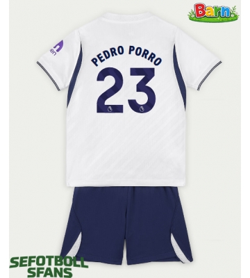 Tottenham Hotspur Pedro Porro #23 Hemmaställ Barn 2026-27 Kortärmad (+ Korta byxor)